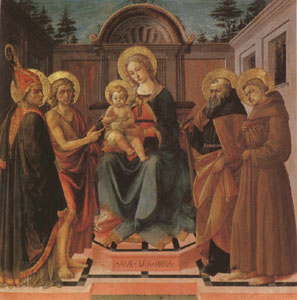 Francesco di Stefano called Pesellino The Virgin and Child Surrounded (mk05)